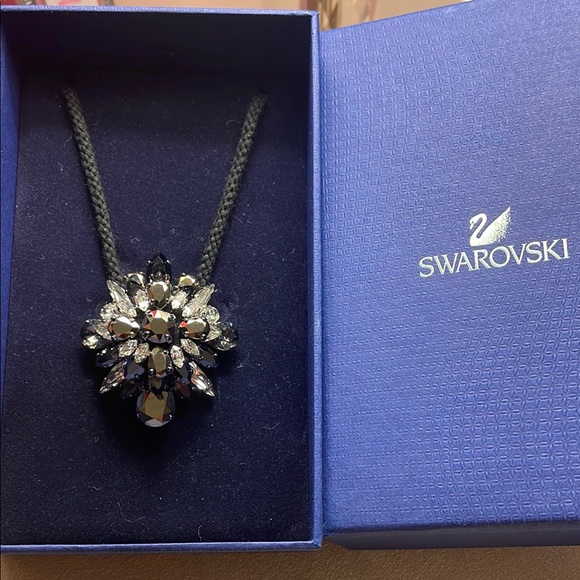 Swarovski Jewelry - Swarovski by Shourouk Black and Silver Starburst Necklace